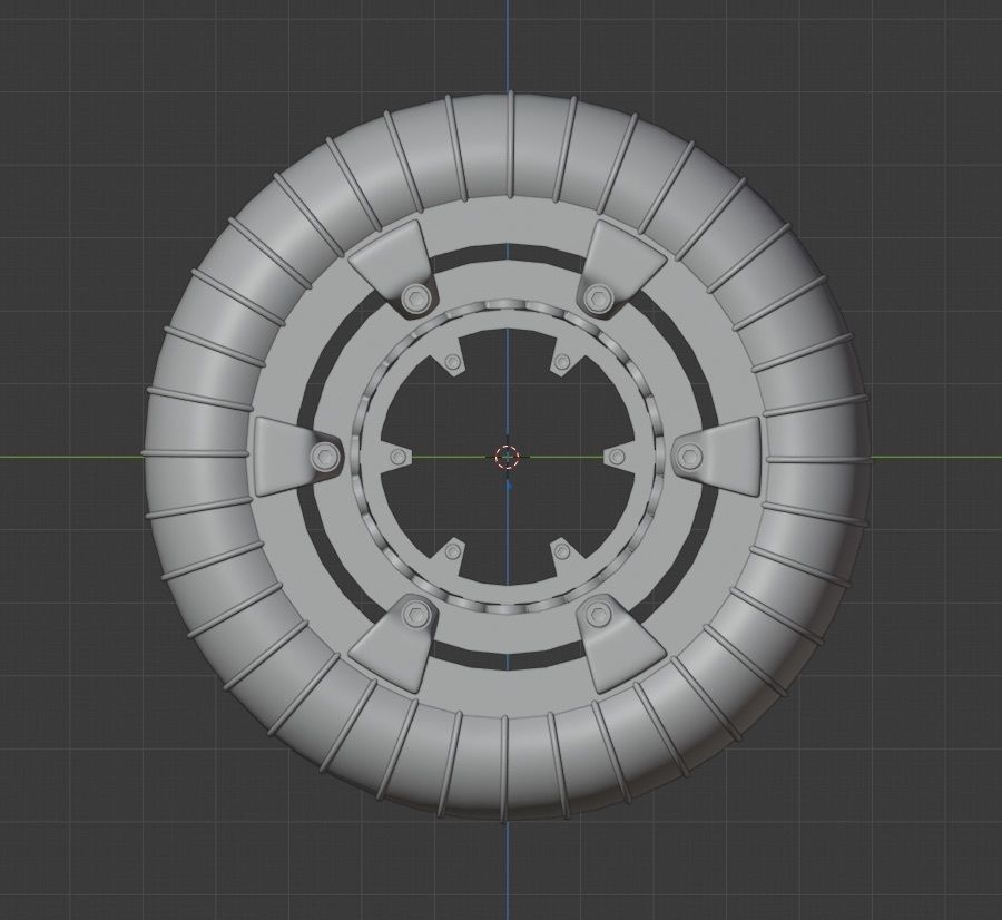 WHEEL AND MOTOR FOR MARS ROVER 3D model_5
