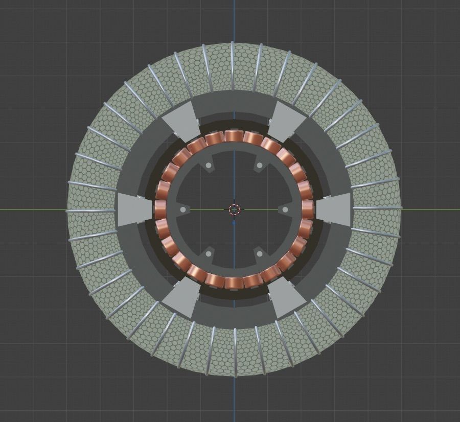 WHEEL AND MOTOR FOR MARS ROVER 3D model_2