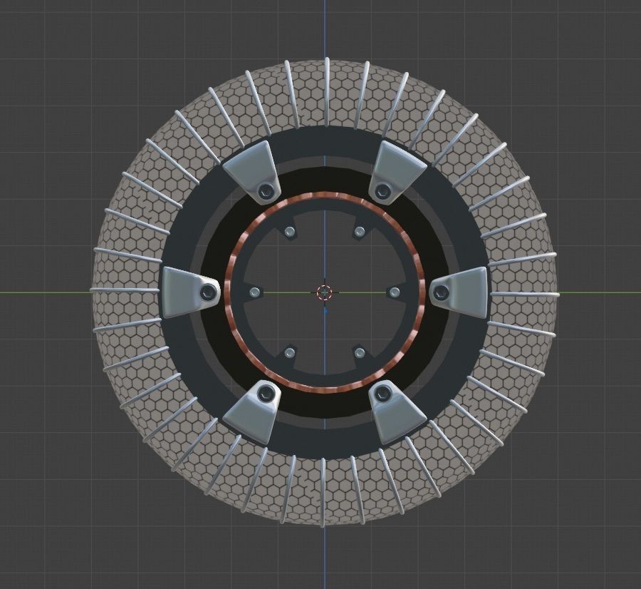 WHEEL AND MOTOR FOR MARS ROVER 3D model_3