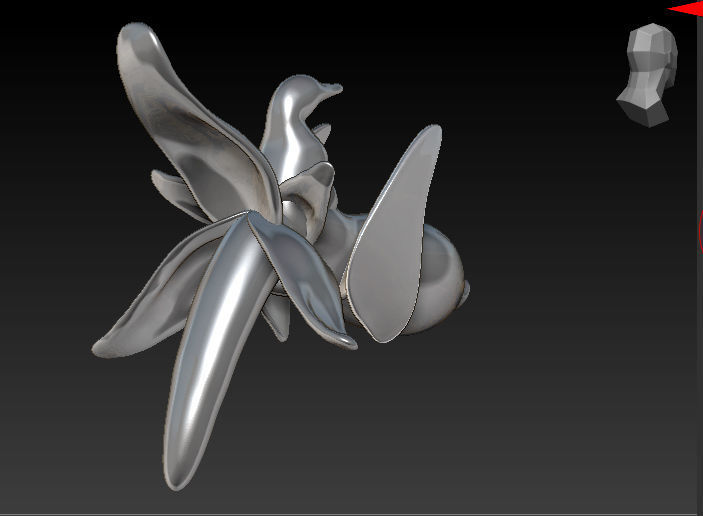 XariBulbul flower 3D print model_10