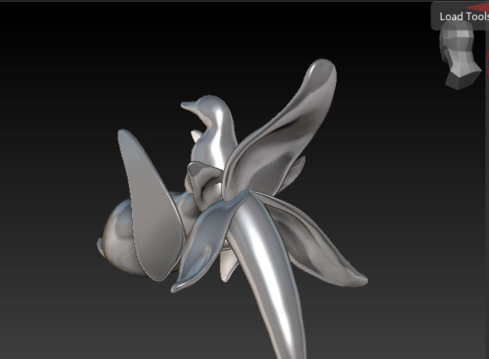 XariBulbul flower 3D print model_4