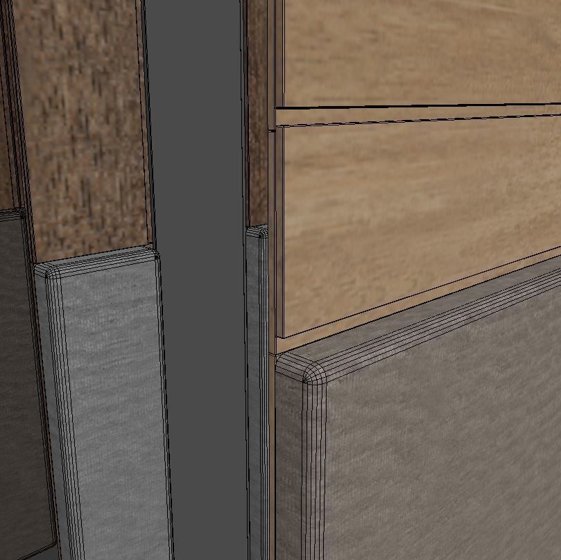 Decorative wall panel set 12 3D model_6