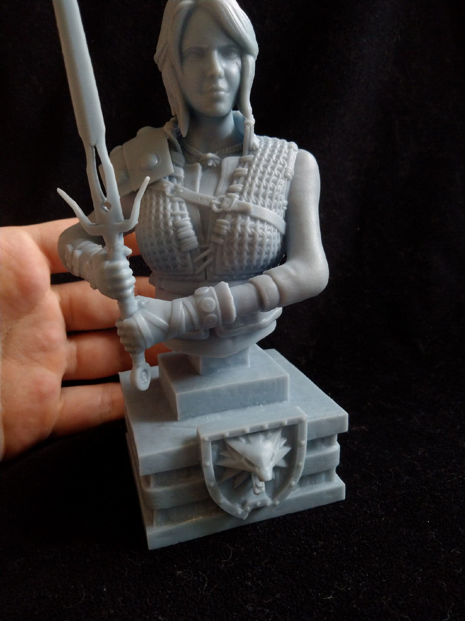 Witcher Ciri Bust 3D print model_23