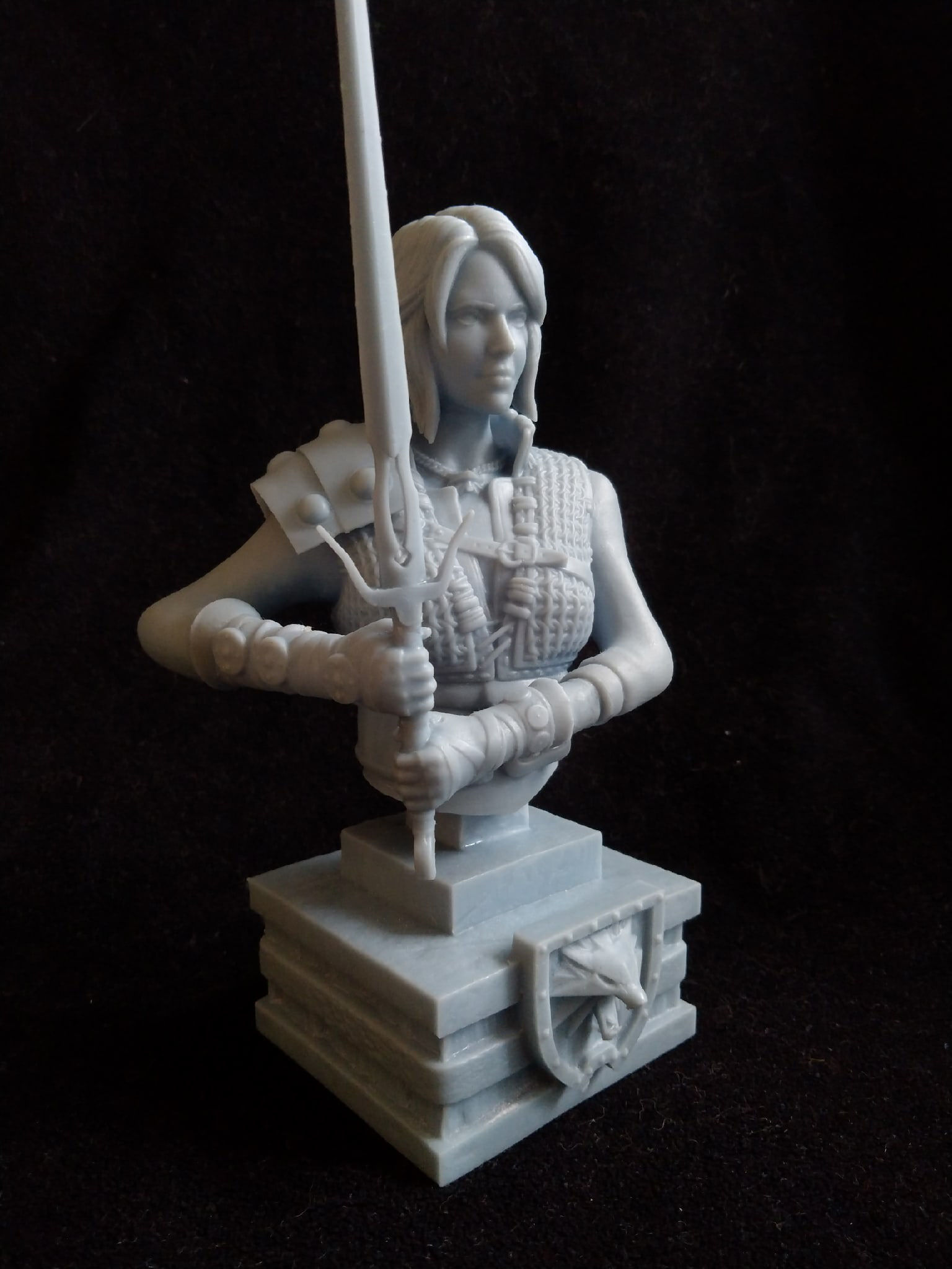 Witcher Ciri Bust 3D print model_17