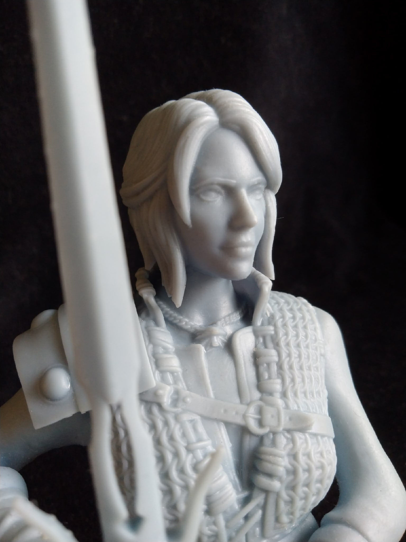 Witcher Ciri Bust 3D print model_5