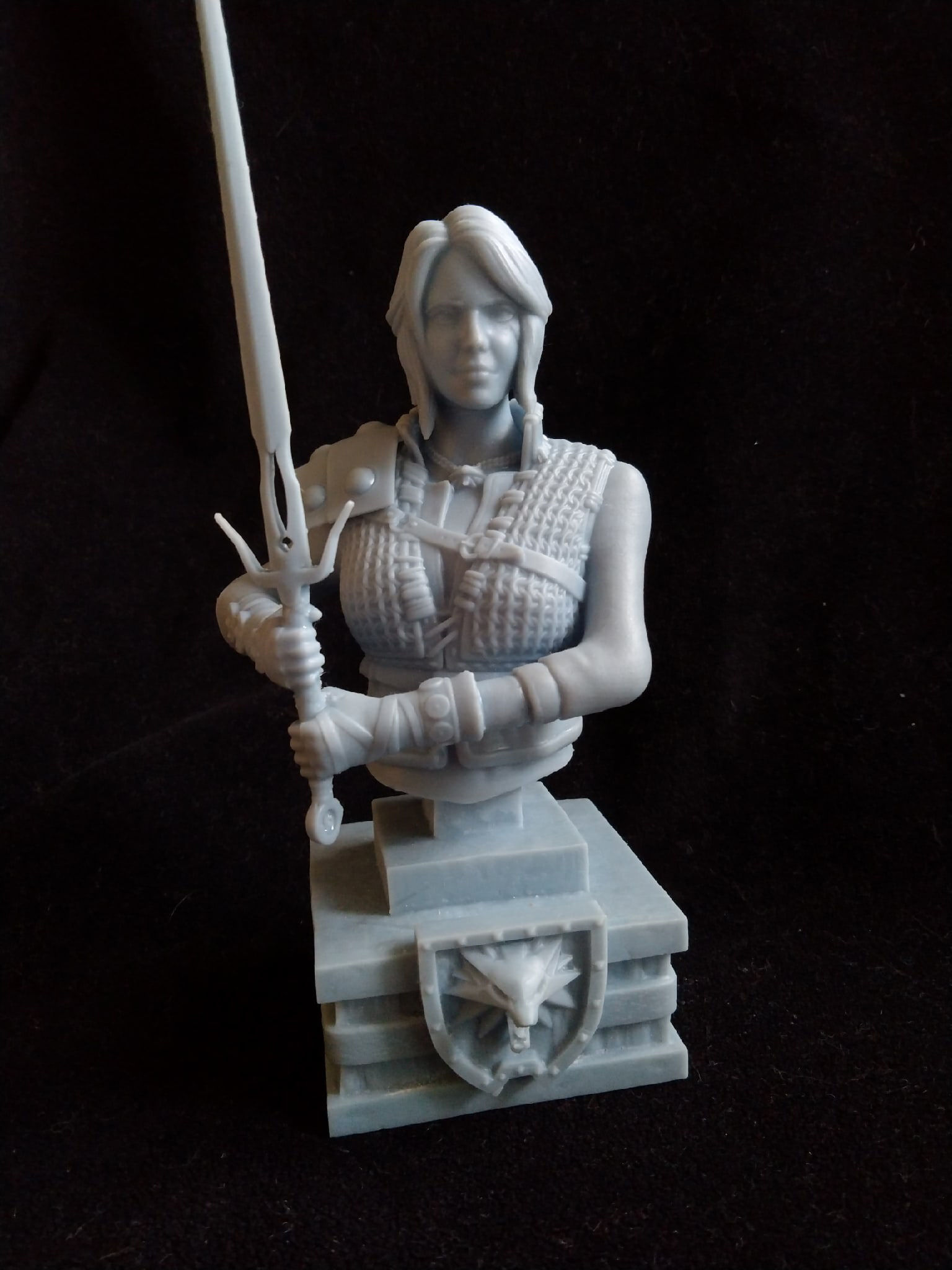 Witcher Ciri Bust 3D print model_22