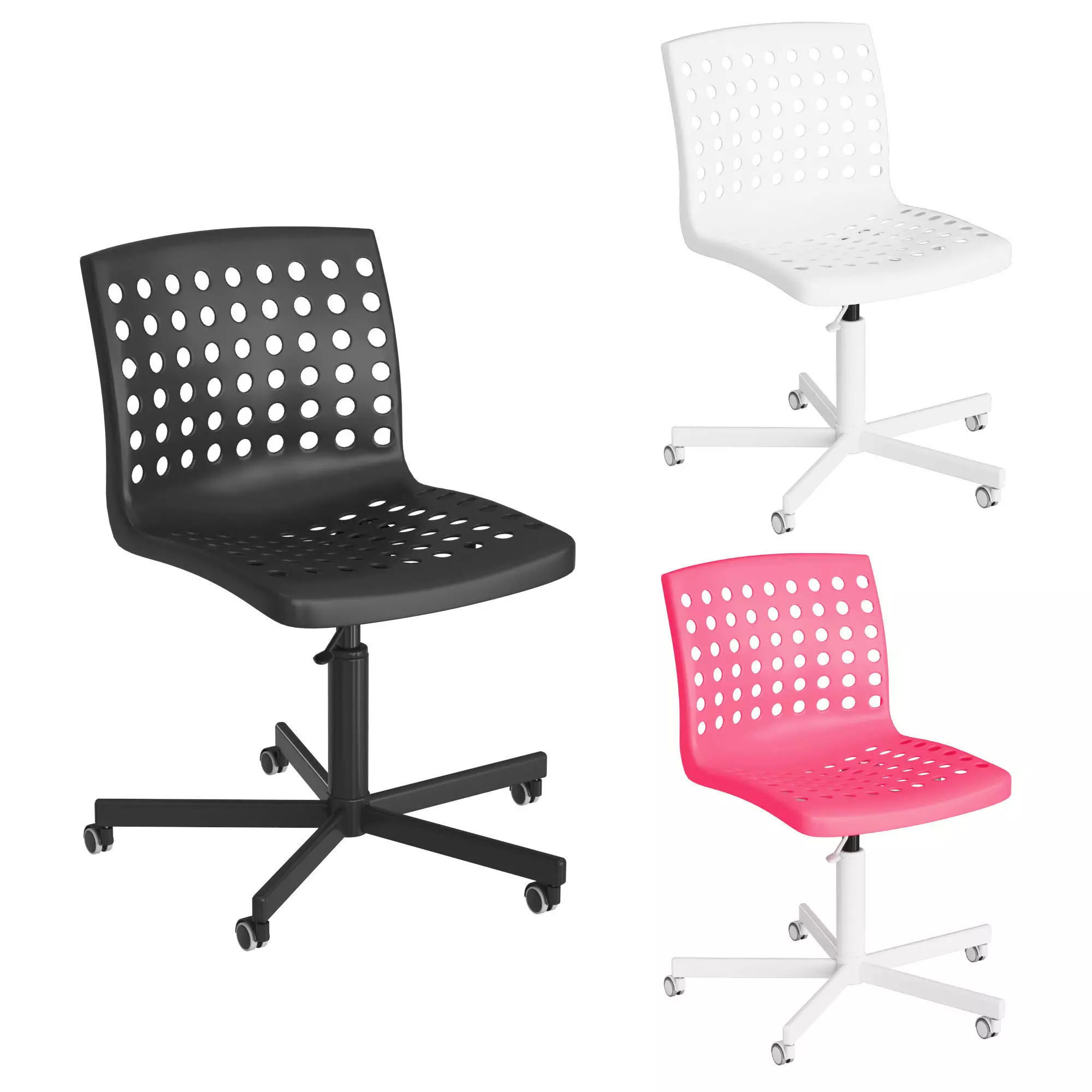 SKALBERG two office chairs on casters 3D model