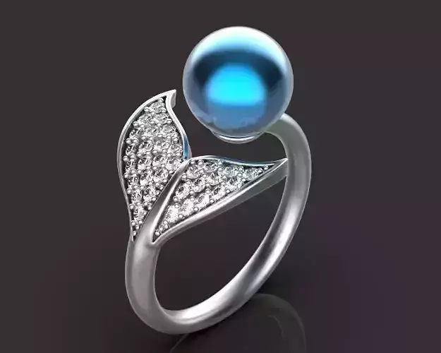 Fish ring Sculpture jewelry gold