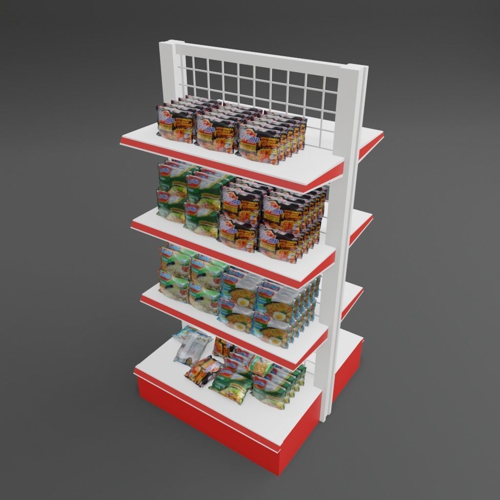 Instant Noodels Bag 3D model_1