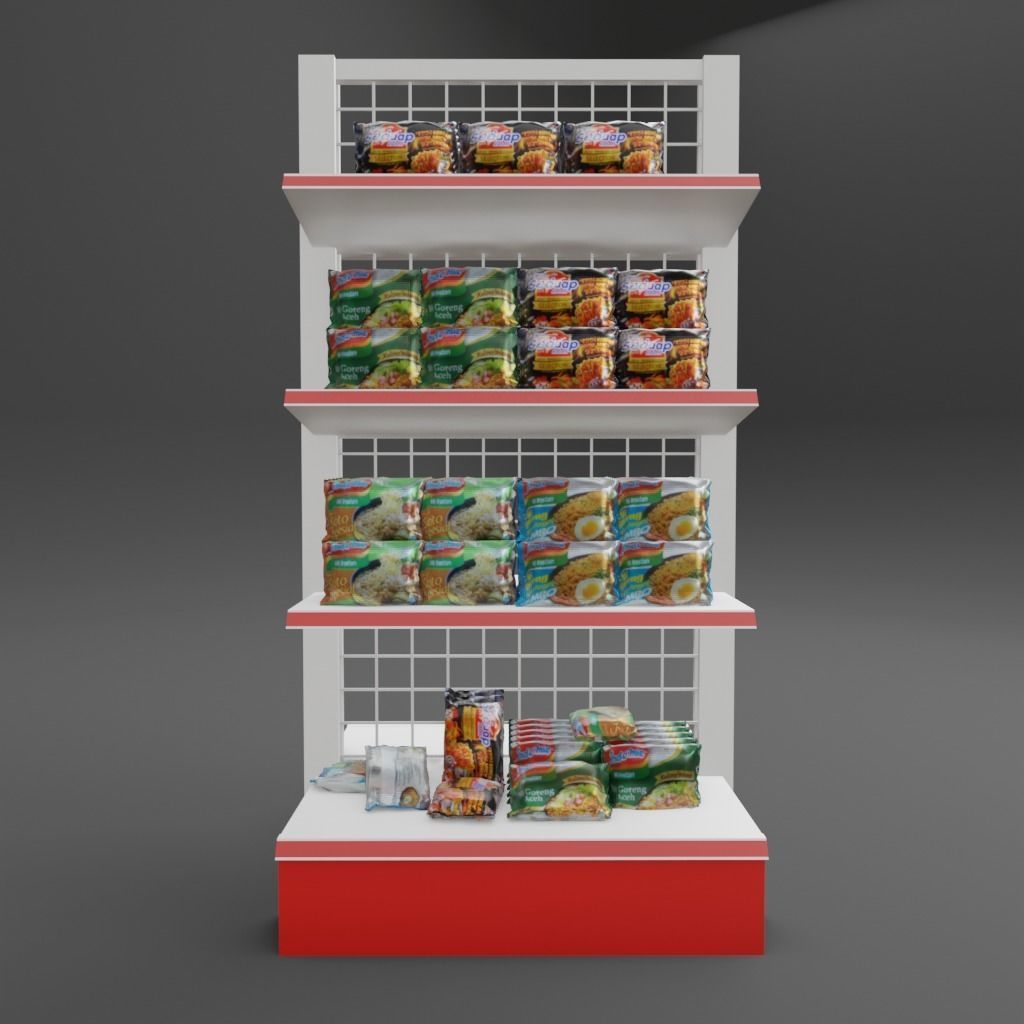 Instant Noodels Bag 3D model_2