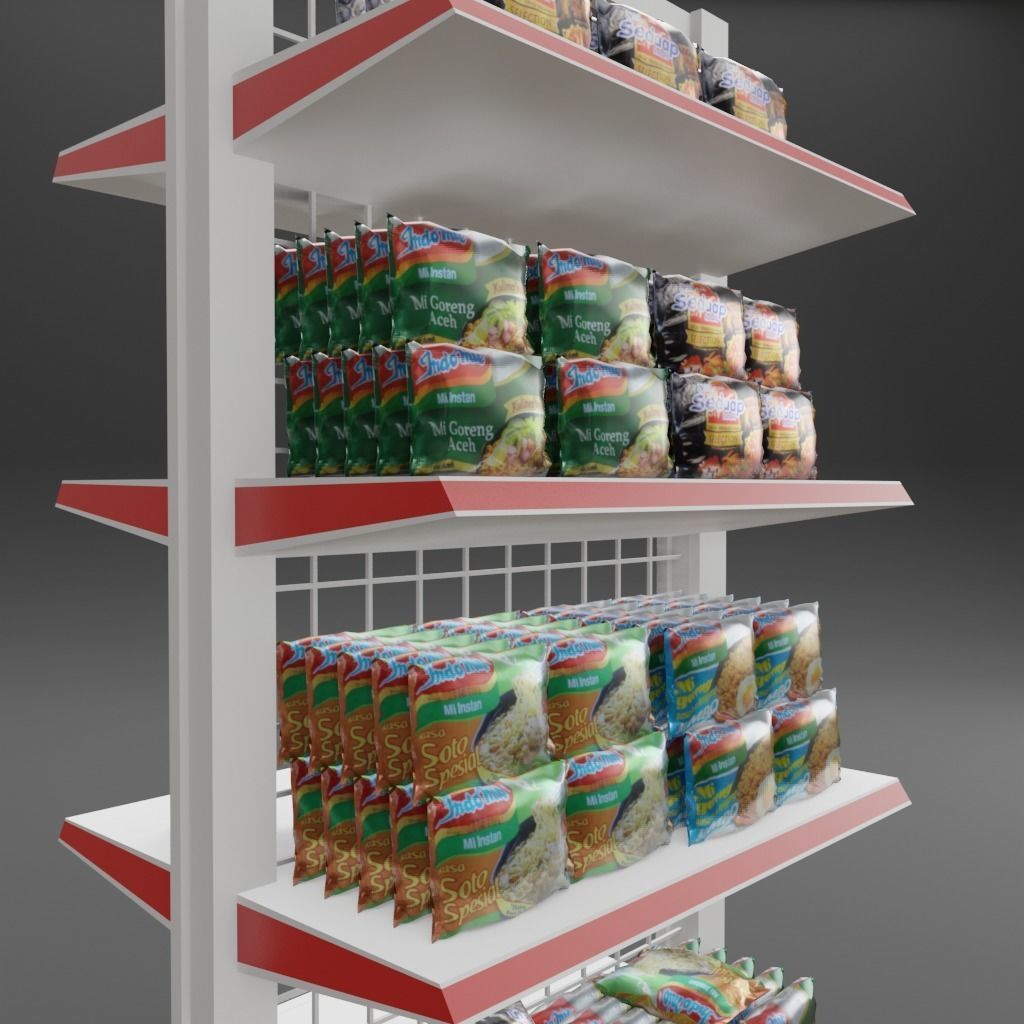 Instant Noodels Bag 3D model_3