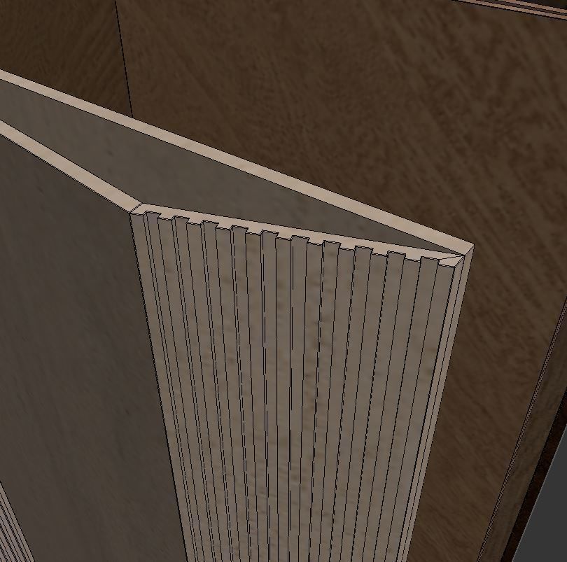 Decorative wall panel set 13 3D model_6