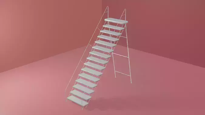 Stairs Low Poly ladder