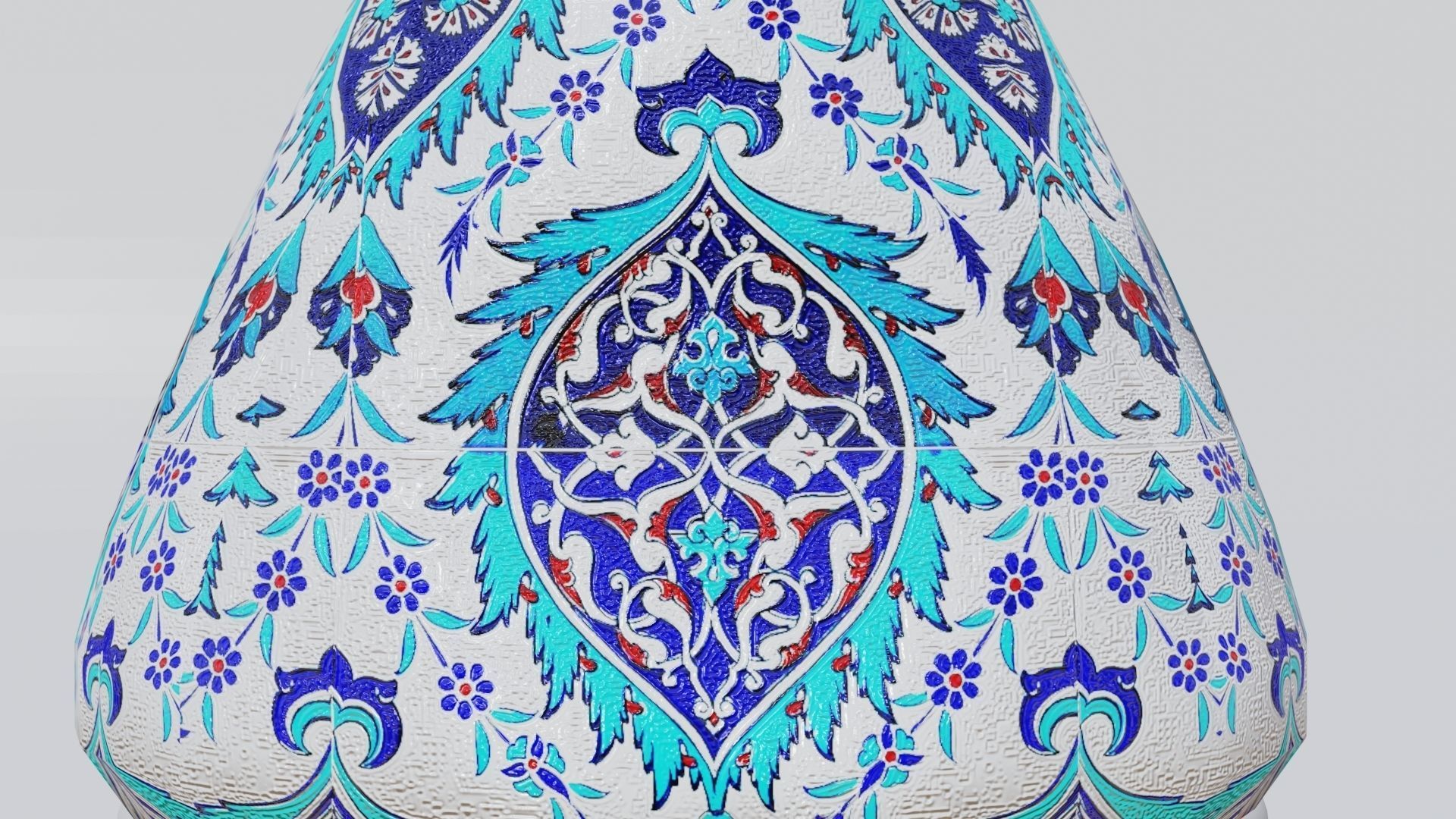 Turkish vase Low-poly 3D model_6