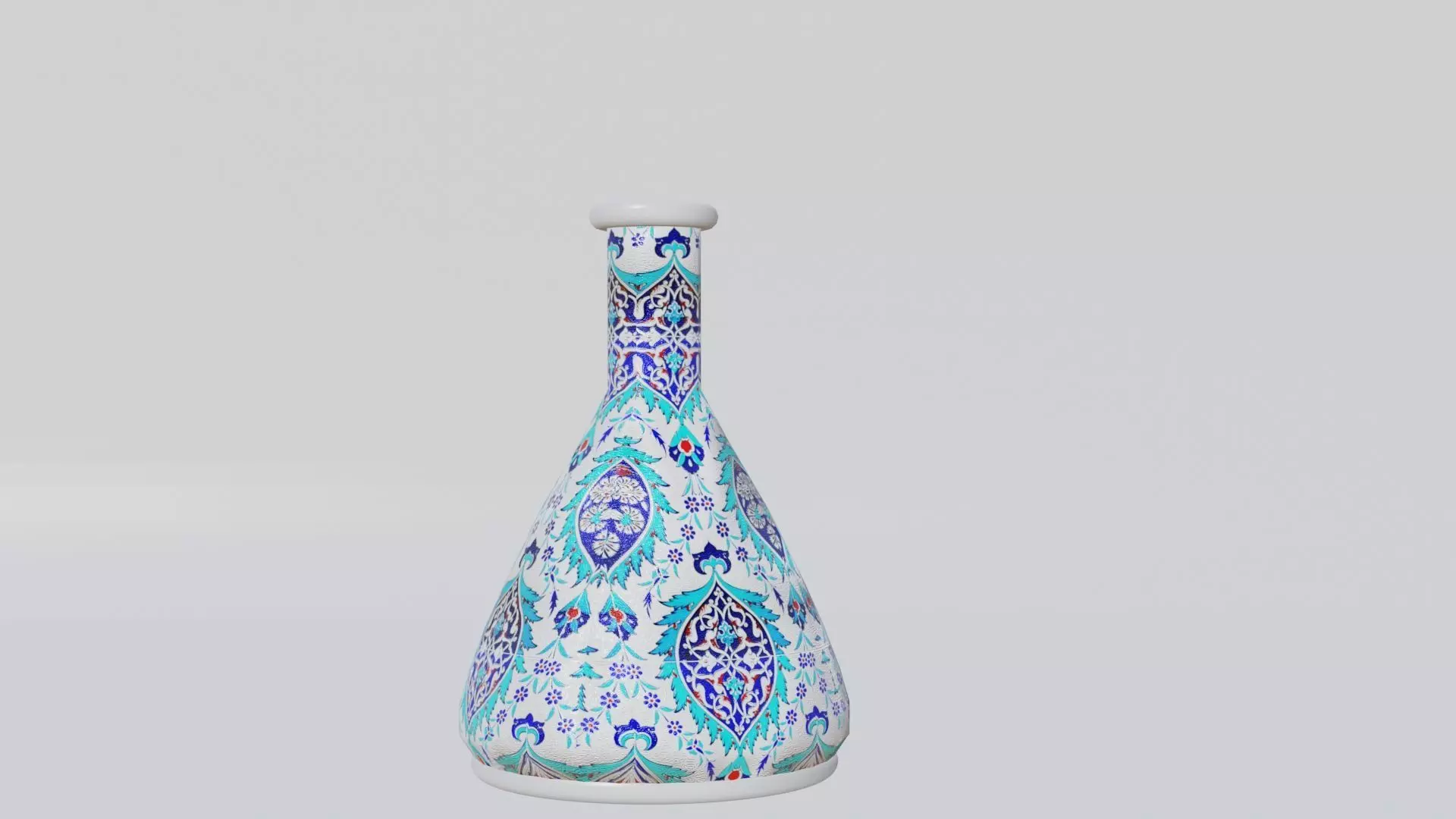 Turkish vase Low-poly 3D model_0