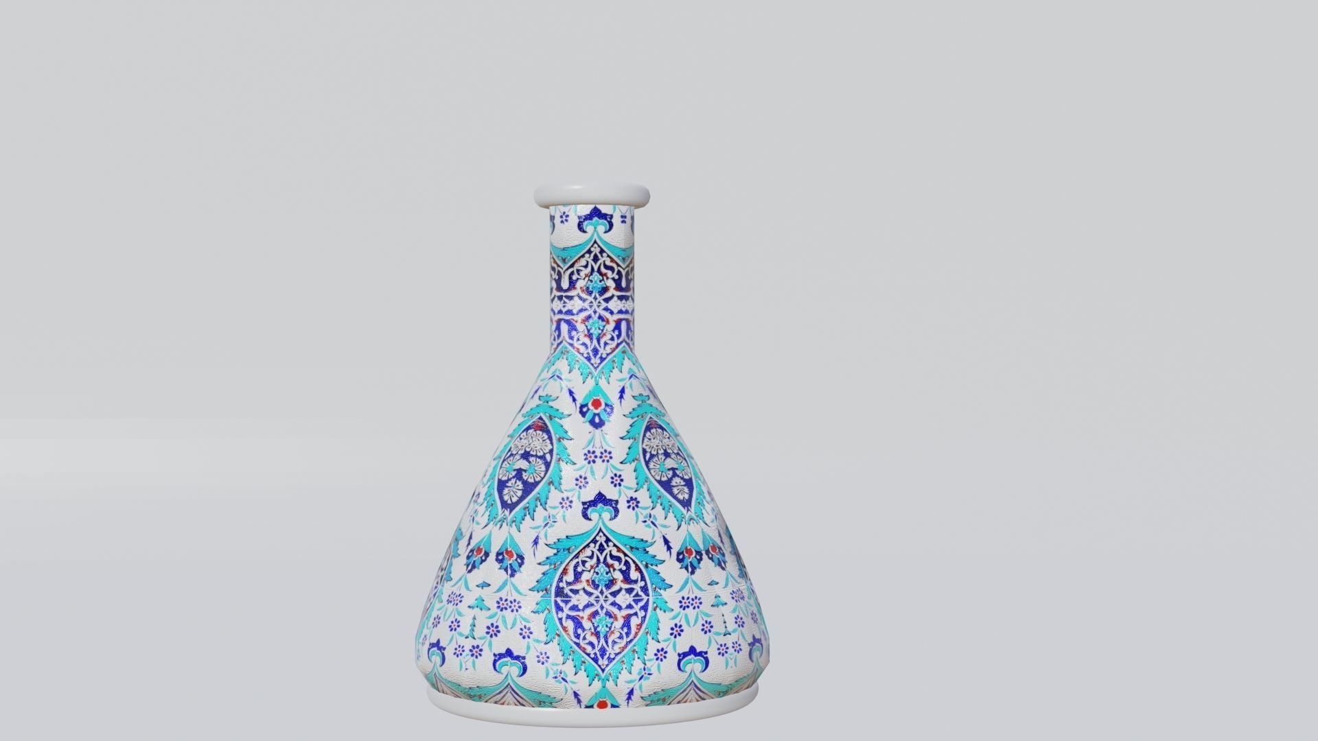 Turkish vase Low-poly 3D model_4