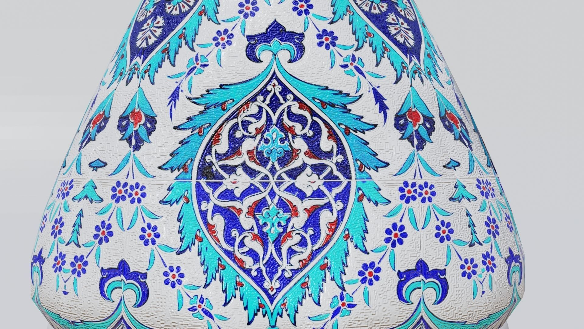 Turkish vase Low-poly 3D model_3