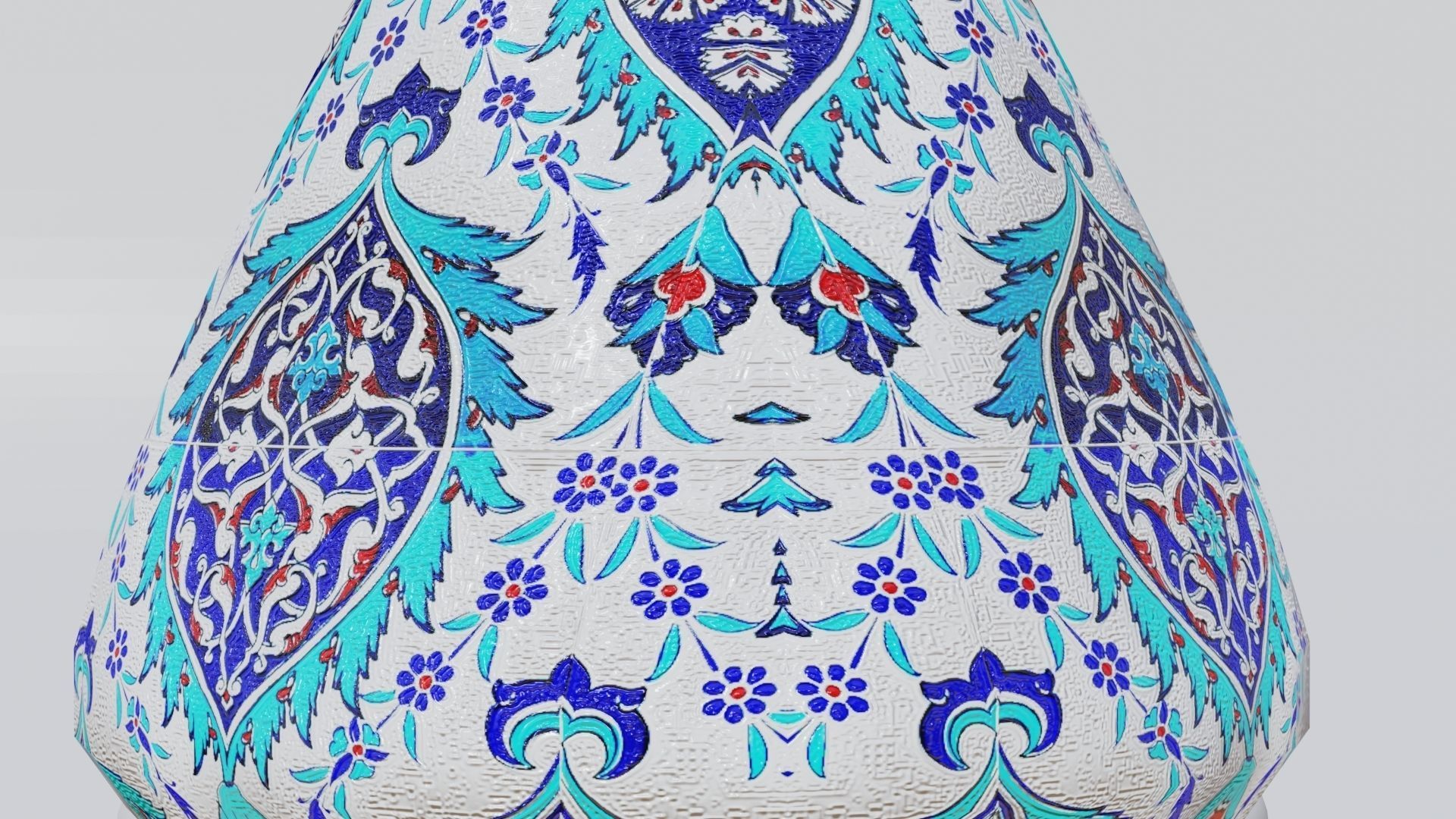 Turkish vase Low-poly 3D model_11