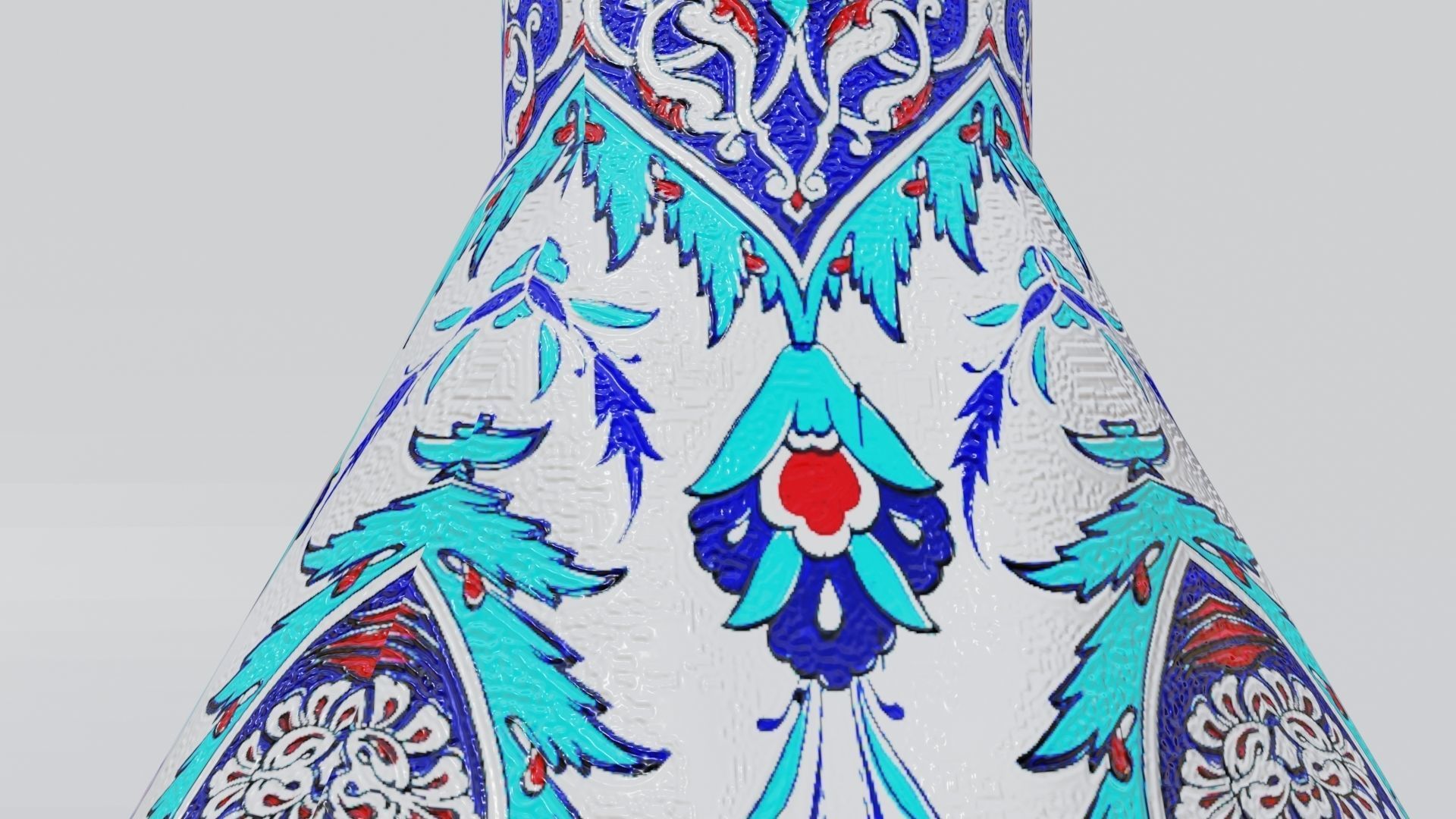 Turkish vase Low-poly 3D model_2