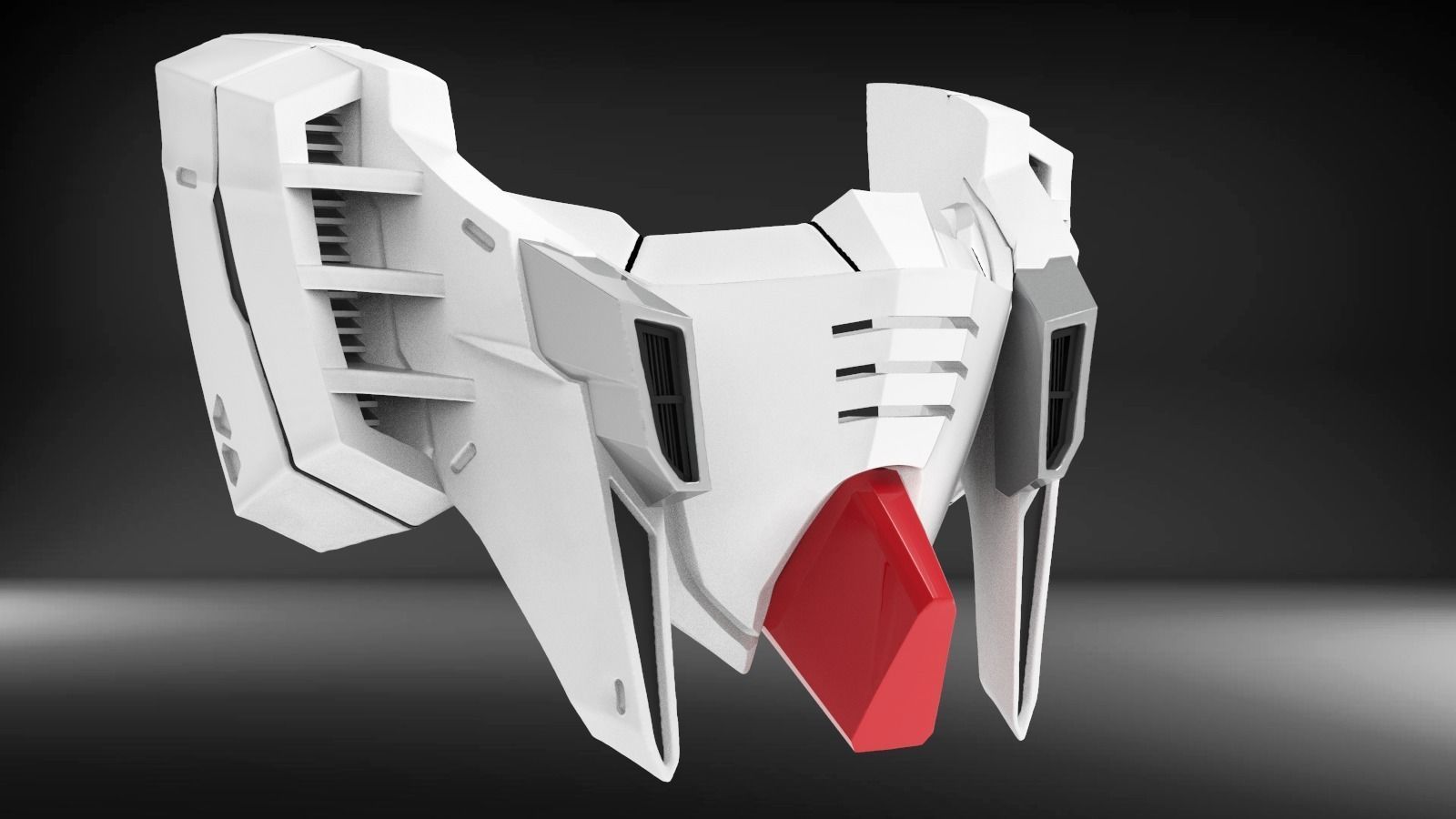 RX93I Custom Mask Fan Art  3D print model_1