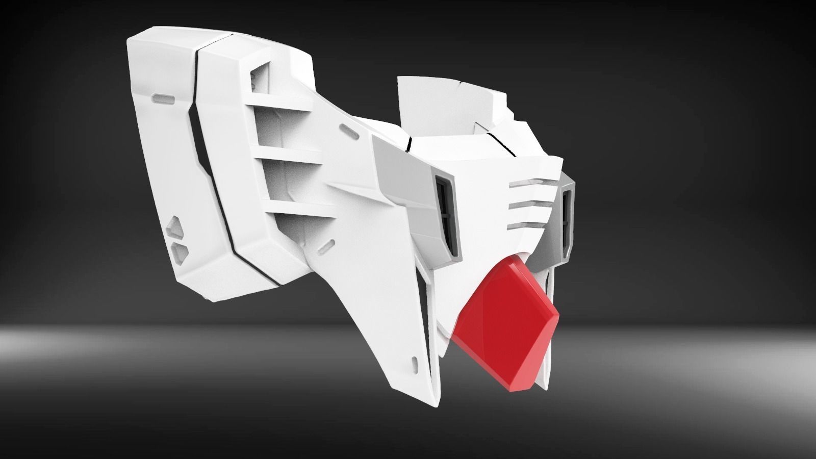 RX93I Custom Mask Fan Art  3D print model_2