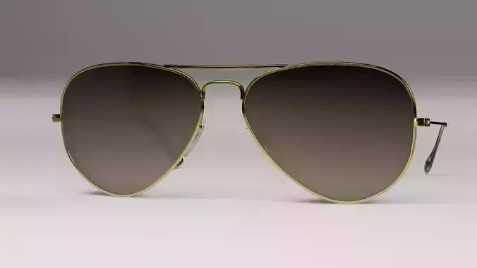 Sun glasses model  Low-poly 3D model
