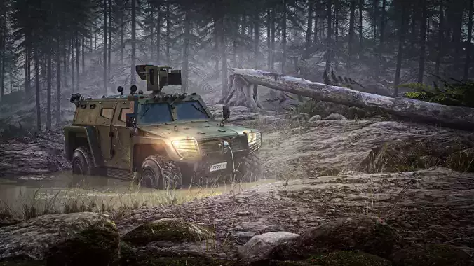 Otokar Kobra 2 Smilar Low-poly 3D model
