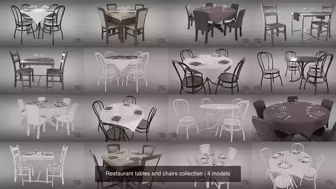 Restaurant tables and chairs collection 
