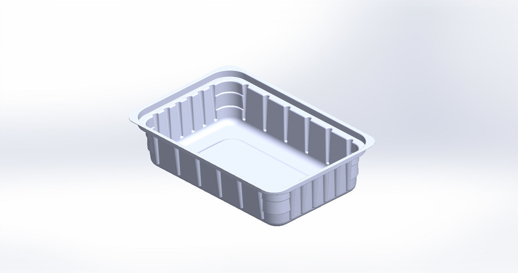 Plastic Tray 3D Model 3D print model_4