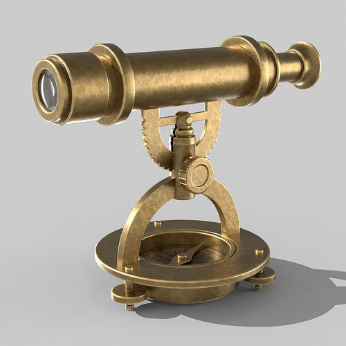 Desk telescope 3D model