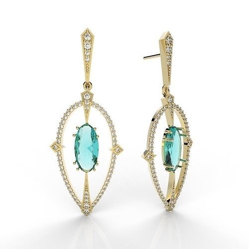 Earring Universe Classic 3D print model