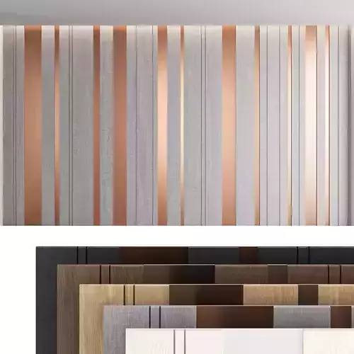 Decorative wall panel set 17 3D model