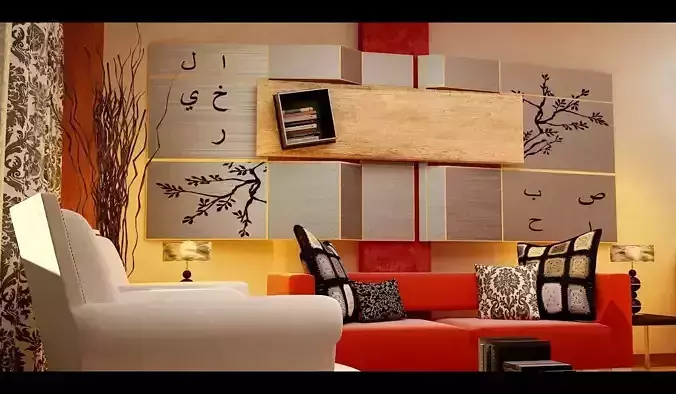 Modern Bedroom with living area and Kitchen 