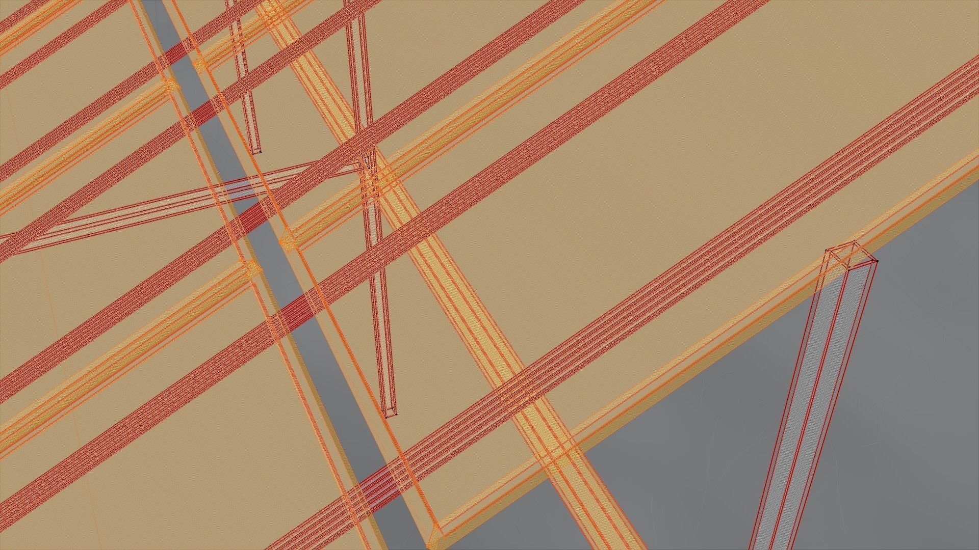 3x10 pv solar panel array Low-poly 3D model_16