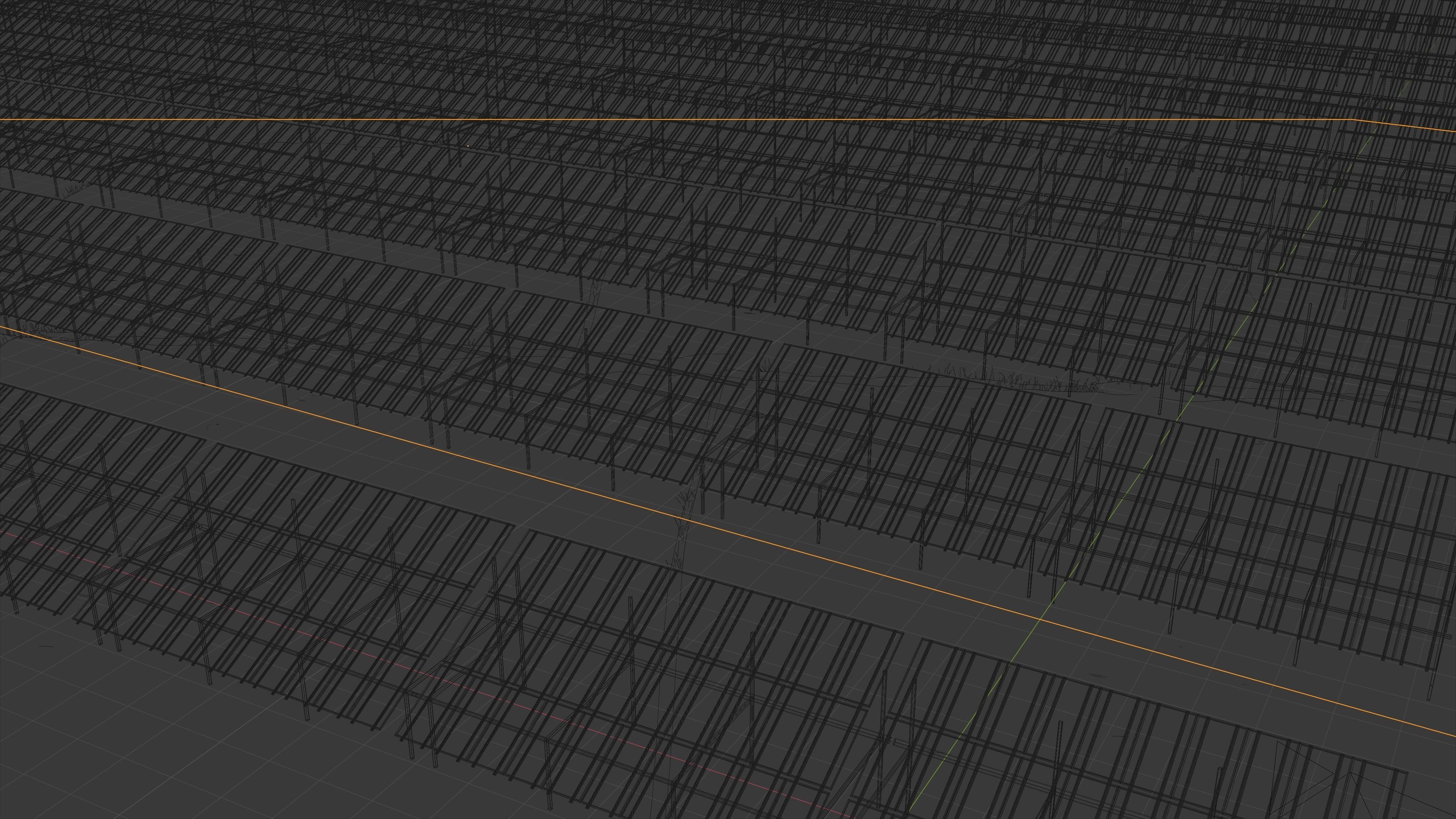 3x10 pv solar panel array Low-poly 3D model_7