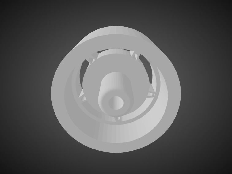 Rotiform CHD-T rims for Hot Wheels 3D print model_2