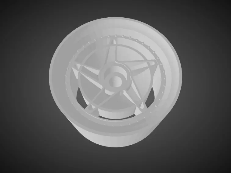 Rotiform CHD-T rims for Hot Wheels 3D print model_0