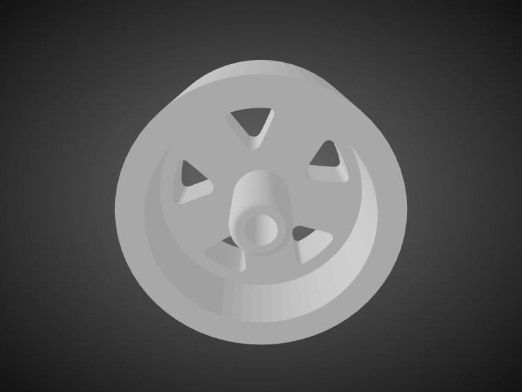 Rotiform FUC rims for Hot Wheels 3D print model_2