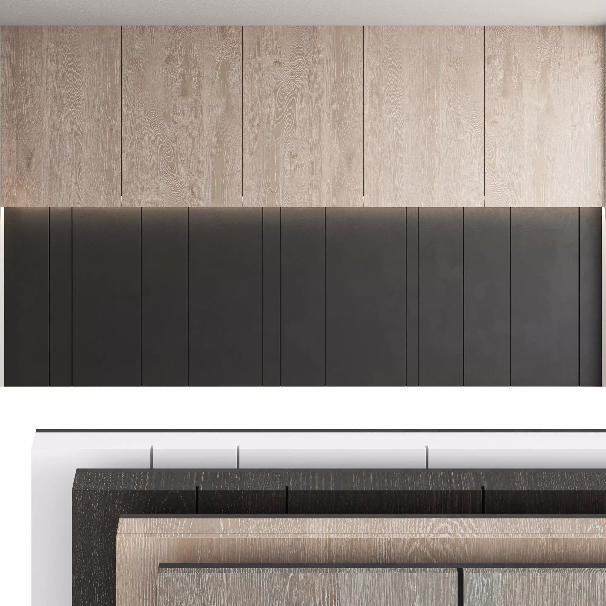 Decorative wall panel set 19 3D model_0