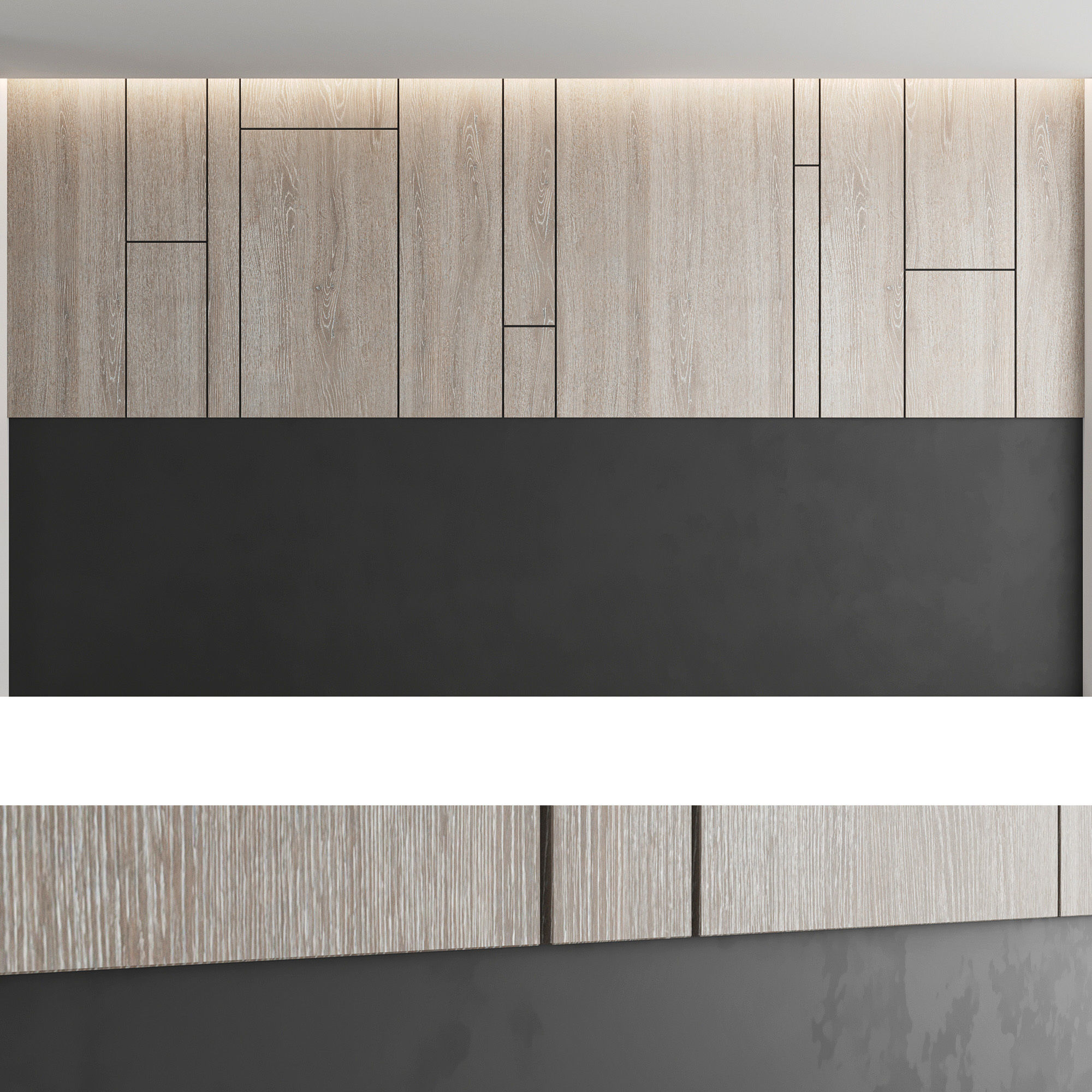 Decorative wall panel set 19 3D model_3