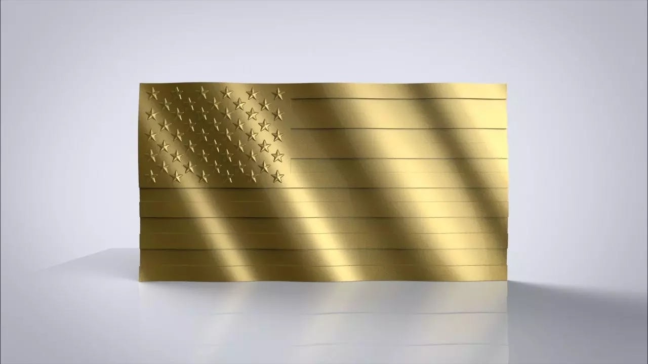 American Flag 3D model