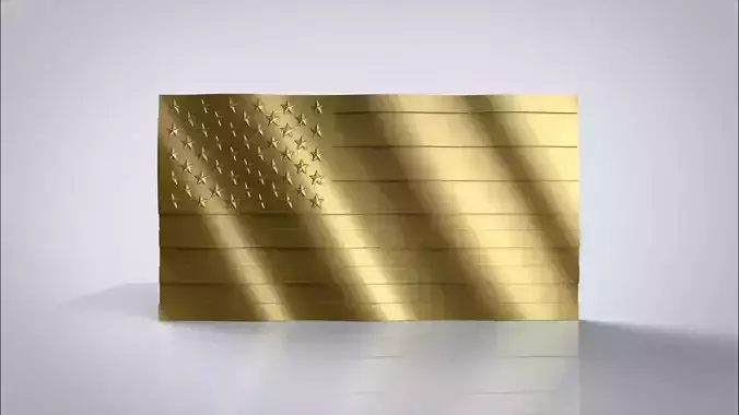 American Flag 3D model