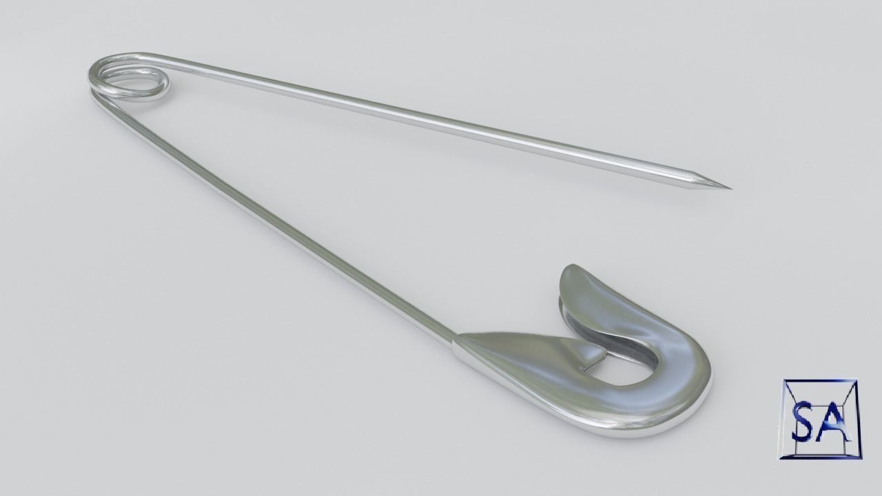 Safety Pin 3D model_14