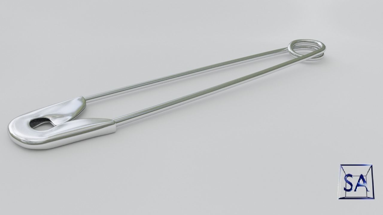 Safety Pin 3D model_9