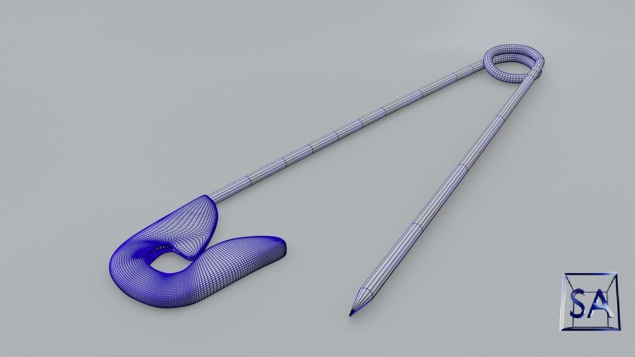 Safety Pin 3D model_31