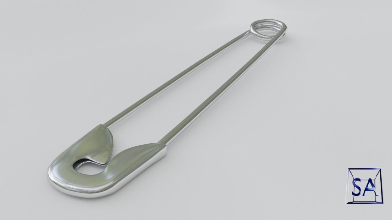 Safety Pin 3D model_11