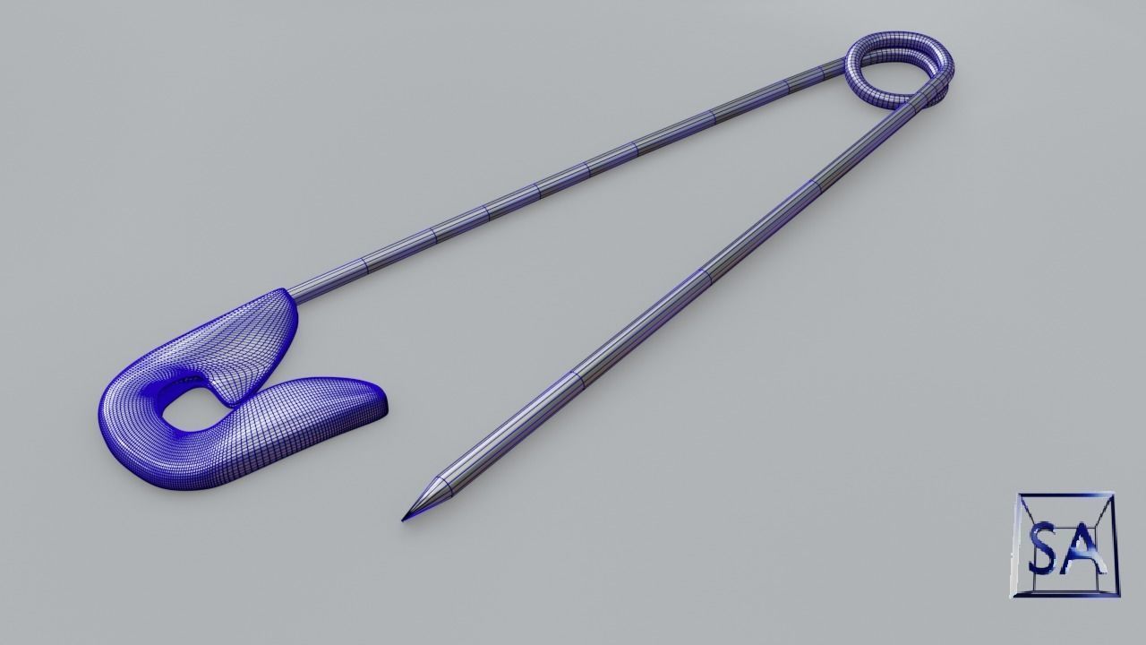 Safety Pin 3D model_23