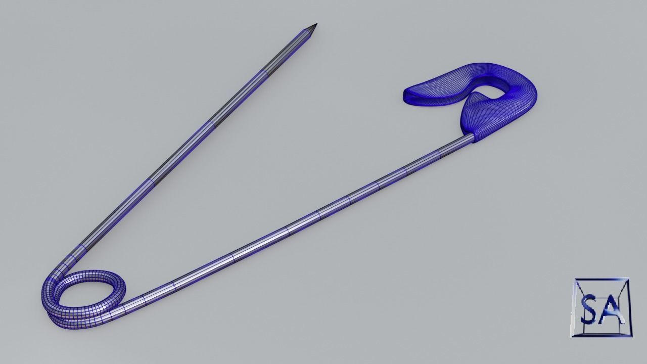 Safety Pin 3D model_20