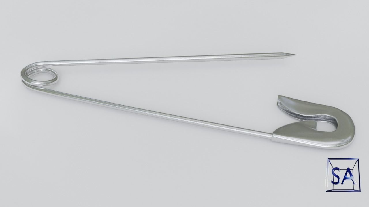Safety Pin 3D model_16