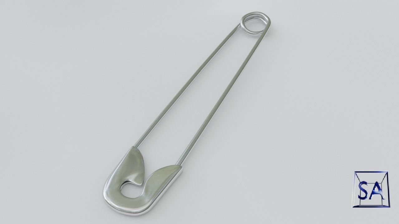 Safety Pin 3D model_13
